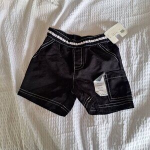 okie dokie black shorts 6-9 months